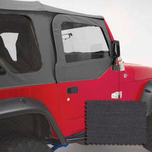 Load image into Gallery viewer, Rugged Ridge Upper Soft Door Kit Black Denim 97-06 Jeep Wrangler