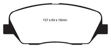 Load image into Gallery viewer, EBC 08-11 Kia Borrego 3.8 Greenstuff Front Brake Pads