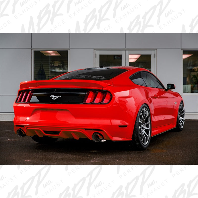 MBRP 15 Ford Mustang GT 5.0 3in Cat Back Dual Split Rear Street Version 4.5in Tips - Aluminized