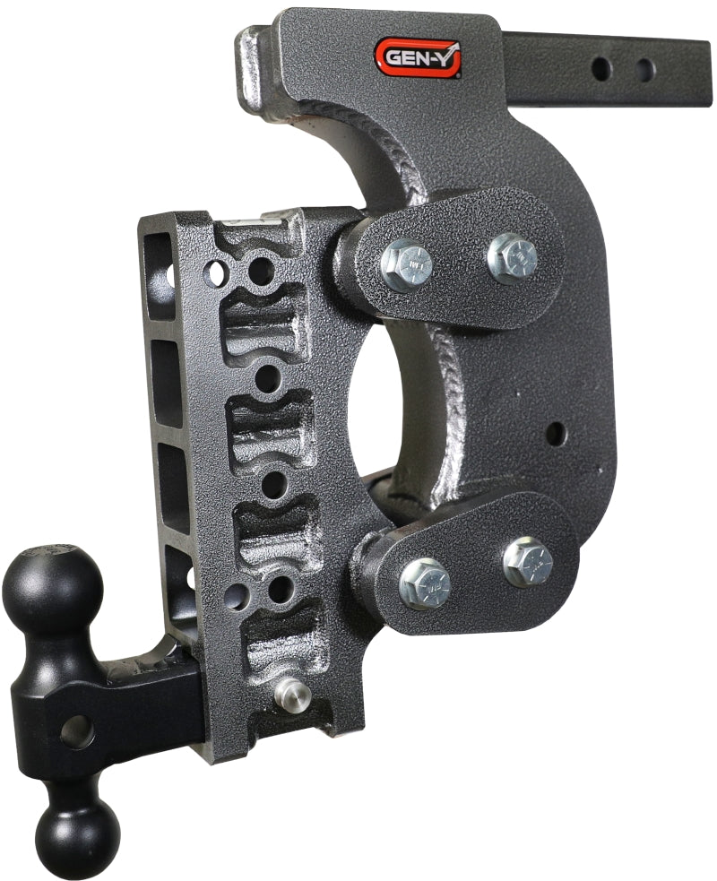 Gen-Y The Boss Torsion-Flex 2in Shank 15in Drop 16K Hitch w/GH-051 Dual-Ball/Stabilizer Kit