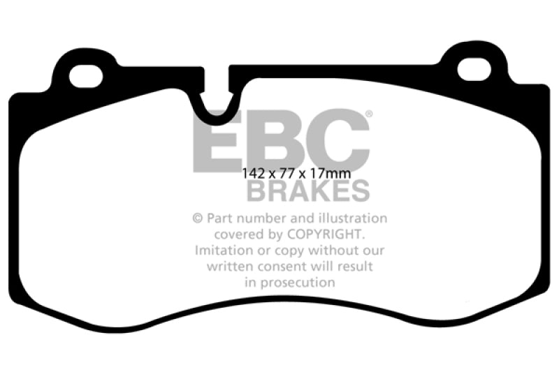 EBC 07-08 Mercedes-Benz CL550 5.5 Yellowstuff Front Brake Pads