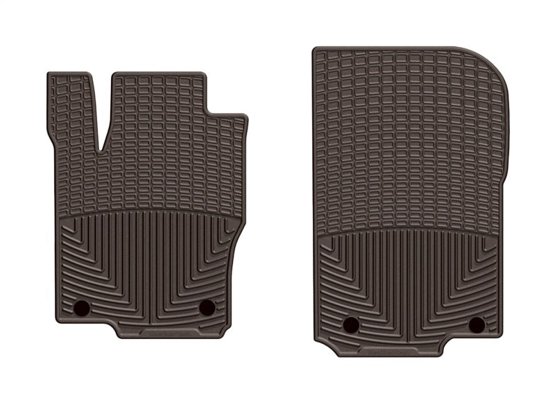 WeatherTech 2016+ Mercedes-Benz GLE-Class Front Rubber Mats - Cocoa