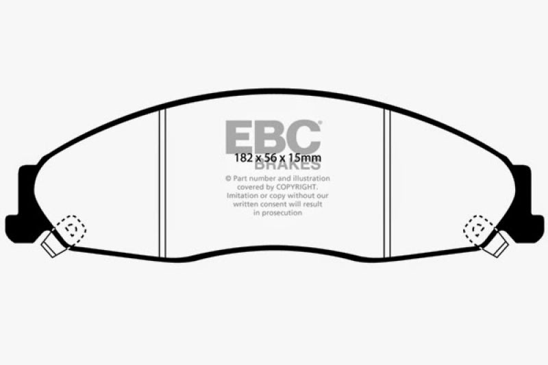 EBC 02-05 Cadillac CTS 2.6 Yellowstuff Front Brake Pads