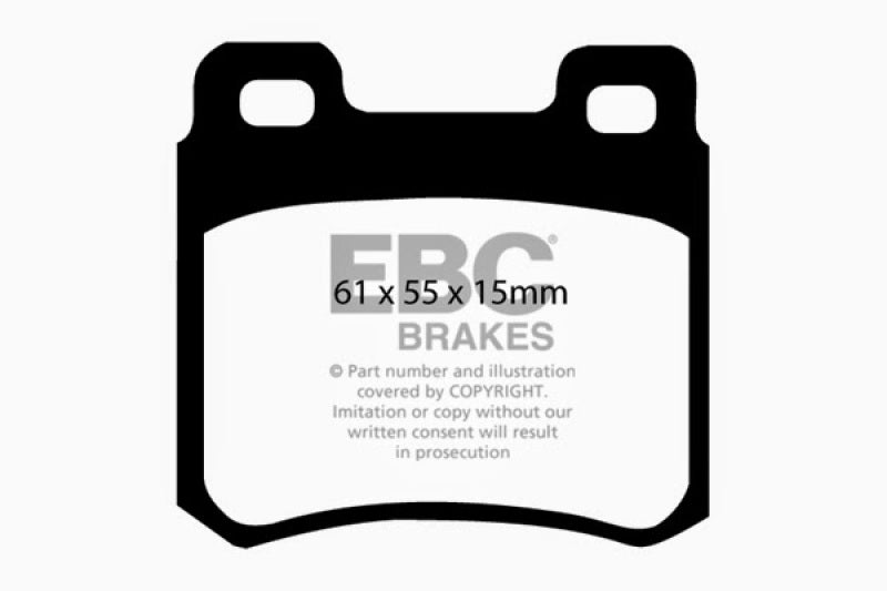 EBC 94-95 Mercedes-Benz C220 (W202) 2.2 Yellowstuff Rear Brake Pads