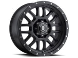 ICON Alpha 20x9 8x170 0mm Offset 5in BS 125.2mm Bore Satin Black Wheel